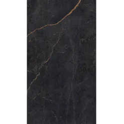 Rückwand 'Schwarz-Kupfer' seidenmatt 150 x 255 cm