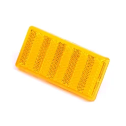 Reflektor selbstklebend 76 mm x 34 mm gelb