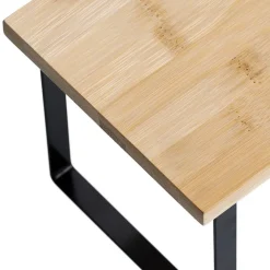 Regal naturfarben/schwarz 36 x 15,5 x 15,5 cm