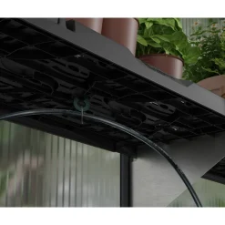 Regalset für Gewächshaus anthrazit 26 x 65 cm Polypropylen, 6er-Pack