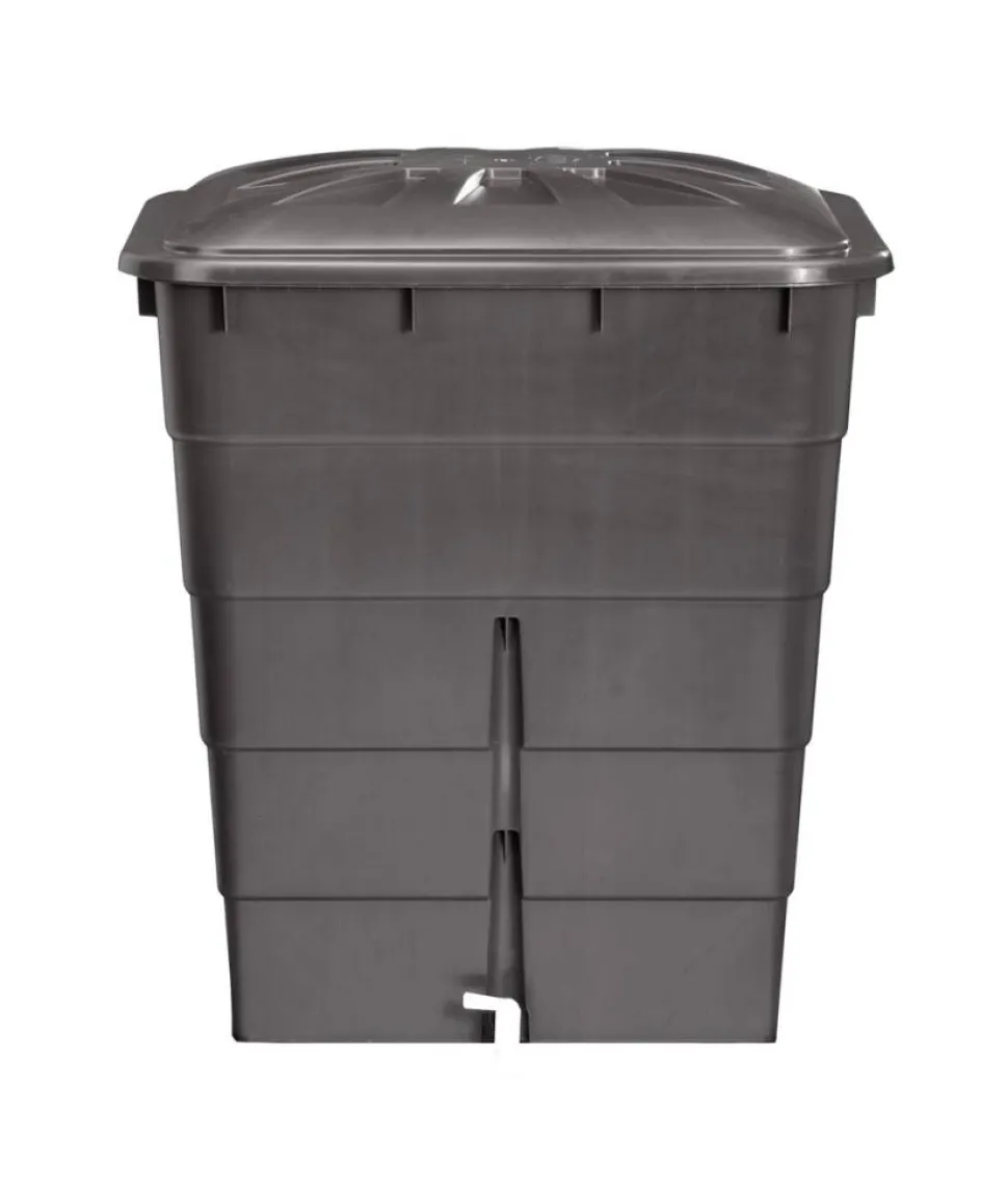 Regentonne 'Basic-Line' graphite grey 300 l mit Hahn