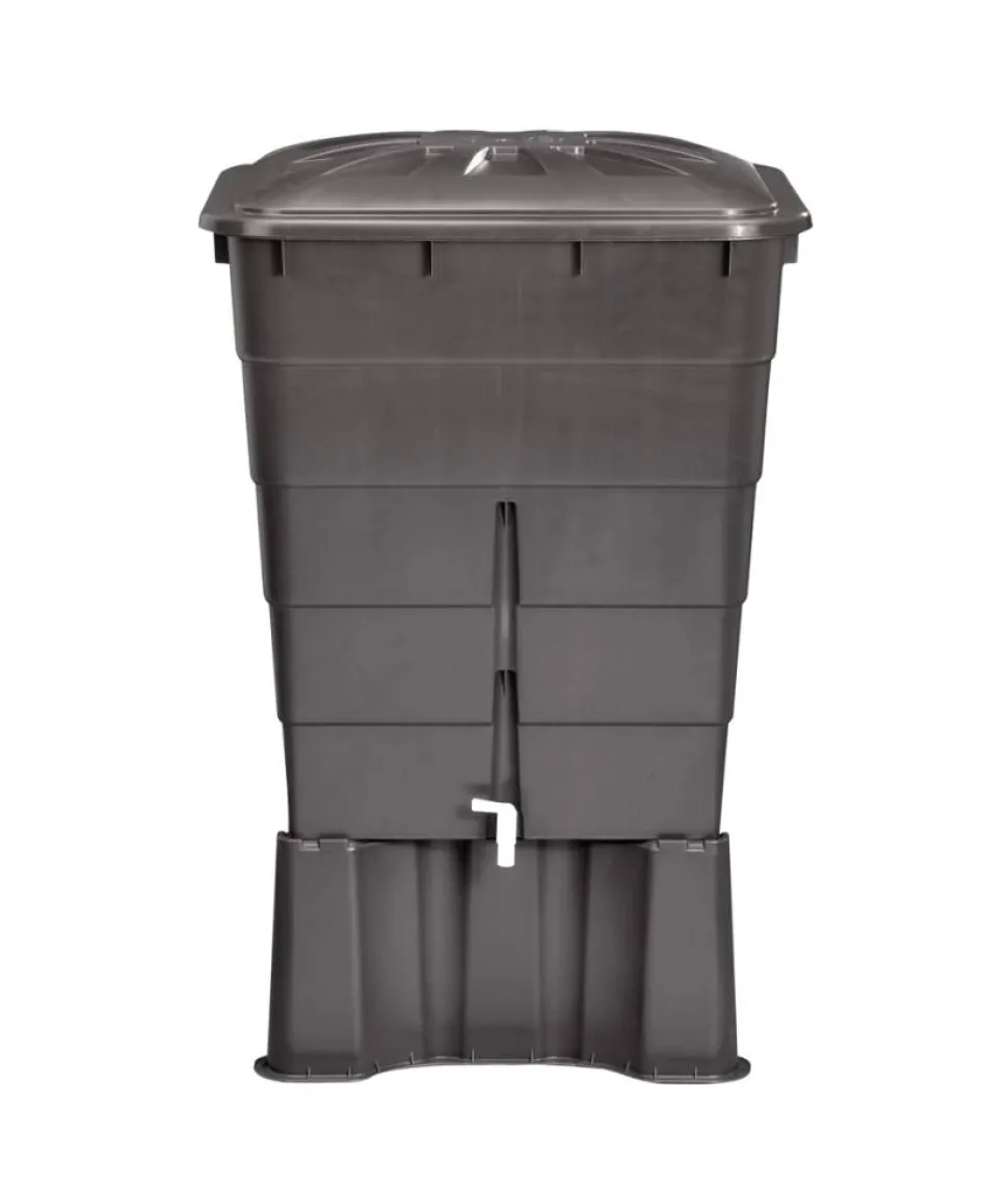Regentonne 'Basic-Line' graphite grey 300 l mit Hahn