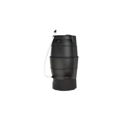Regentonne schwarz 170 l mit Unterbau