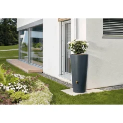 Regentonne 'Vaso' anthrazit 220 l