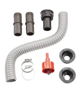 Regentonnen-Verbindungsset 'Flex-Comfort' grau Ø 20 mm
