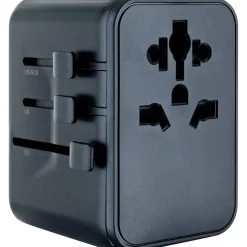 Reiseadapter universal USB-C/USB-A schwarz