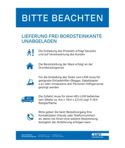 Retentionszisterne 'Mono Plus' schwarz, 6800 l