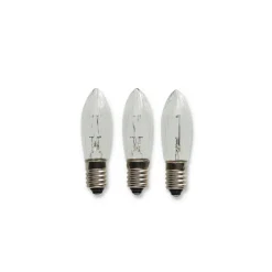 Riffelkerzen E10 3 W 16 V 3 Stück