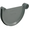 Rinnenendstück grau RG 100