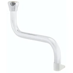 Rohrauslauf verchromt S-Form, 1/2" IG x 17 cm