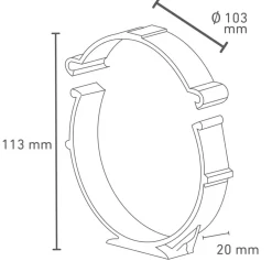 Rohrhalter Ø 100, 2 Stück