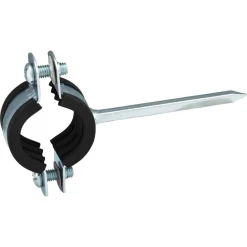 Rohrschelle mit Einschlagspitze schallgedämpft Ø 1,27 cm