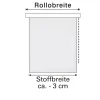 Rollo 'EasyFix' steingrau 90 x 210 cm