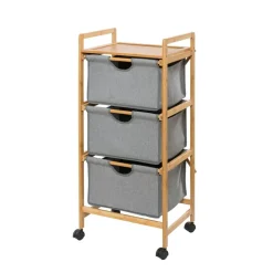 Rollwagen 'Bahari' Polyester braun, grau 44 x 96 x 34 cm