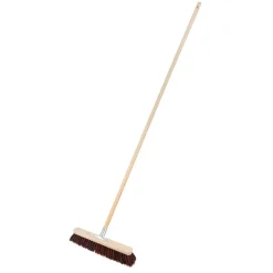Saalbesen mit Holzstiel Arenga Elaston 130 cm rot schwarz