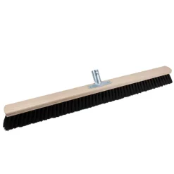 Saalbesen mit Metallstielhalter Kunststoff PET 80 cm schwarz
