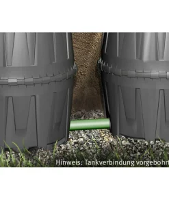Sammelgrube 'Herkules' schwarz 3200 l 2 Stück