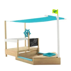 Sandkasten 'Schiff Ahoy' naturbelassen 180 x 92 x 118 cm