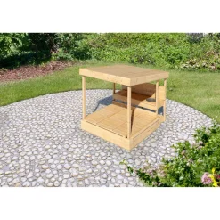 Sandkiste 'Max' Fichtenholz naturbelassen 111,5 x 122,5 x 135,5 cm