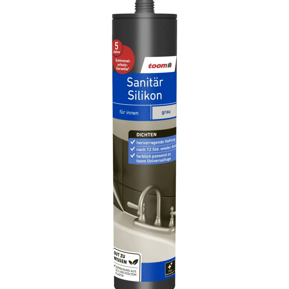 Sanitärsilikon grau 310 ml
