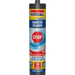 Sanitärsilikon 'Stop' transparent 300 ml