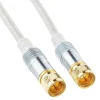 SAT-Anschlusskabel silbern 110 dB 1,5 m