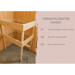 Saunahaus 'Aressa 3' naturbelassen / graualuminium mit Anbaudach, Ofen 9 kW Bio externe Steuerung 537,5 x 231,5 x 276 cm