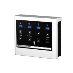 Saunahaus 'Norge' terragrau 9 kW Bio-Ofen, Steuerung Easy 231 x 196 x 238 cm