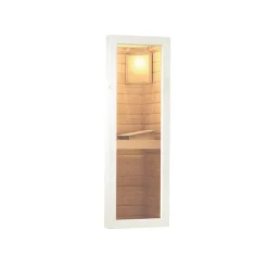Saunahaus 'Skrollan 1' terragrau mit klassischer Tür 336 x 196 x 228 cm
