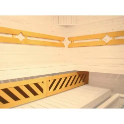 Sauna-Komfortpaket, 2 Rückenlehnen, Liegenblende