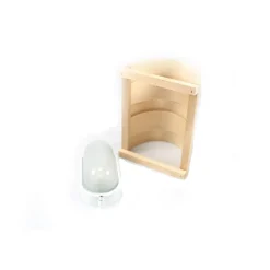 Saunaleuchte 'Classic' natur 27 x 20,5 x 16 cm, E27
