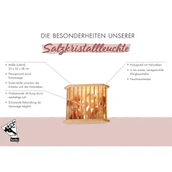 Saunaleuchte mit Salzkristallen 4 kg