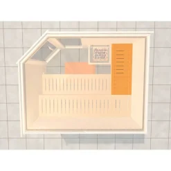 Sauna-Querliege 74 x 50 cm