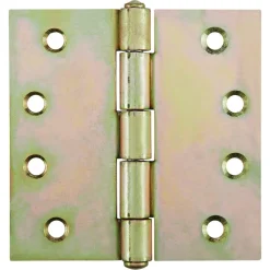 Scharnier gelb verzinkt 100 x 100 x 2,5 mm
