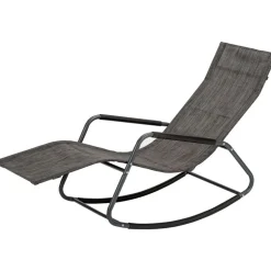 Schaukelliege 'Star' anthrazit 57 x 81 x 143 cm