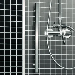Schiebetür 'Beta' für Seitenwand links, mit Antikalkbeschichtung 120 x 190 cm