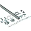 Schiebetürbeschlag Stahl verzinkt oben laufend 5,5 x 1850 mm