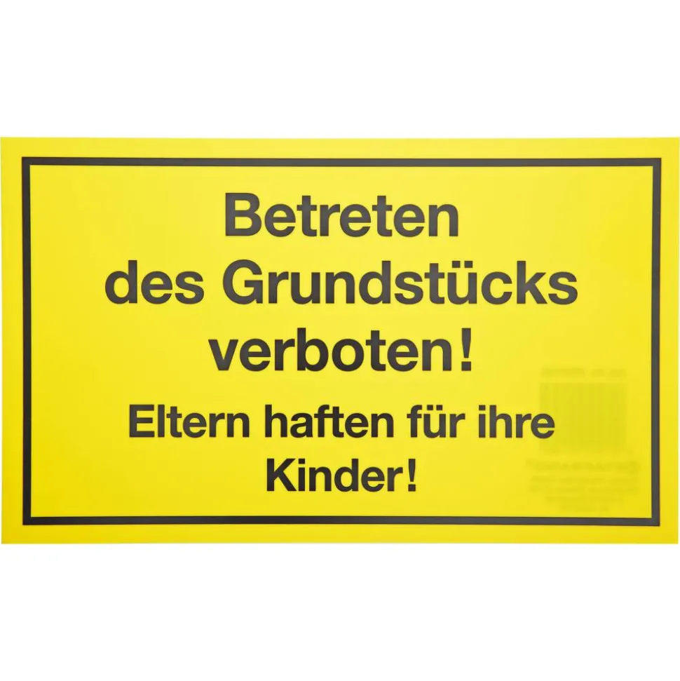 Schild 'Betreten verboten' 25 x 15 cm