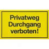 Schild 'Privatweg'