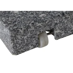 Schirmständer für Schirmmast mit Ø 25 - 48 mm Granit/Edelstahl 50 x 50 x 9 cm