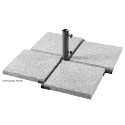 Schirmständer für Schirmmast mit Ø 38 - 50 mm Stahl 89 x 89 x 32,9 cm