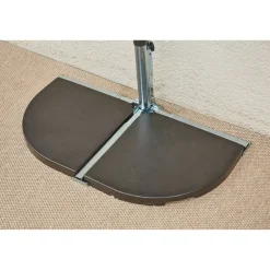 Schirmständer für Schirmmast mit Ø 48 mm Stahl 50,4 x 40,4 x 39 cm