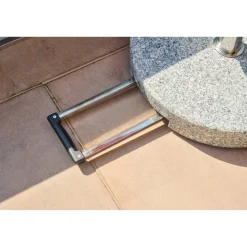 Schirmständer für Schirmmast mit Ø 25 - 48 mm Granit 50 x 50 x 7,5 cm