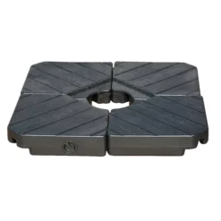 Schirmständerplatten Kunststoff schwarz