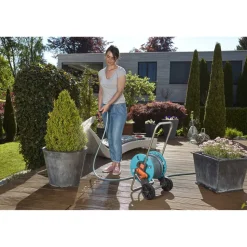 Schlauchwagen-Set 'CleverRoll S' türkis 20 m Schlauchkapazität