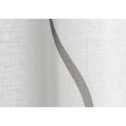 Schlaufenschal 'Curve' Effekt-Voile grau-weiß bedruckt 140 x 255 cm
