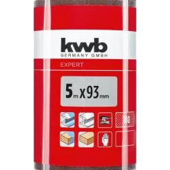Schleifrolle 'Holz & Metall' K180 93 mm x 5 m
