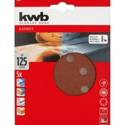 Schleifscheibe 'Quick-Stick' Ø 125 mm K180 5 Stück