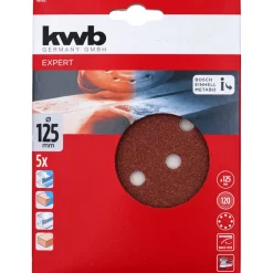 Schleifscheibe 'Quick-Stick' Ø 125 mm K120 5 Stück