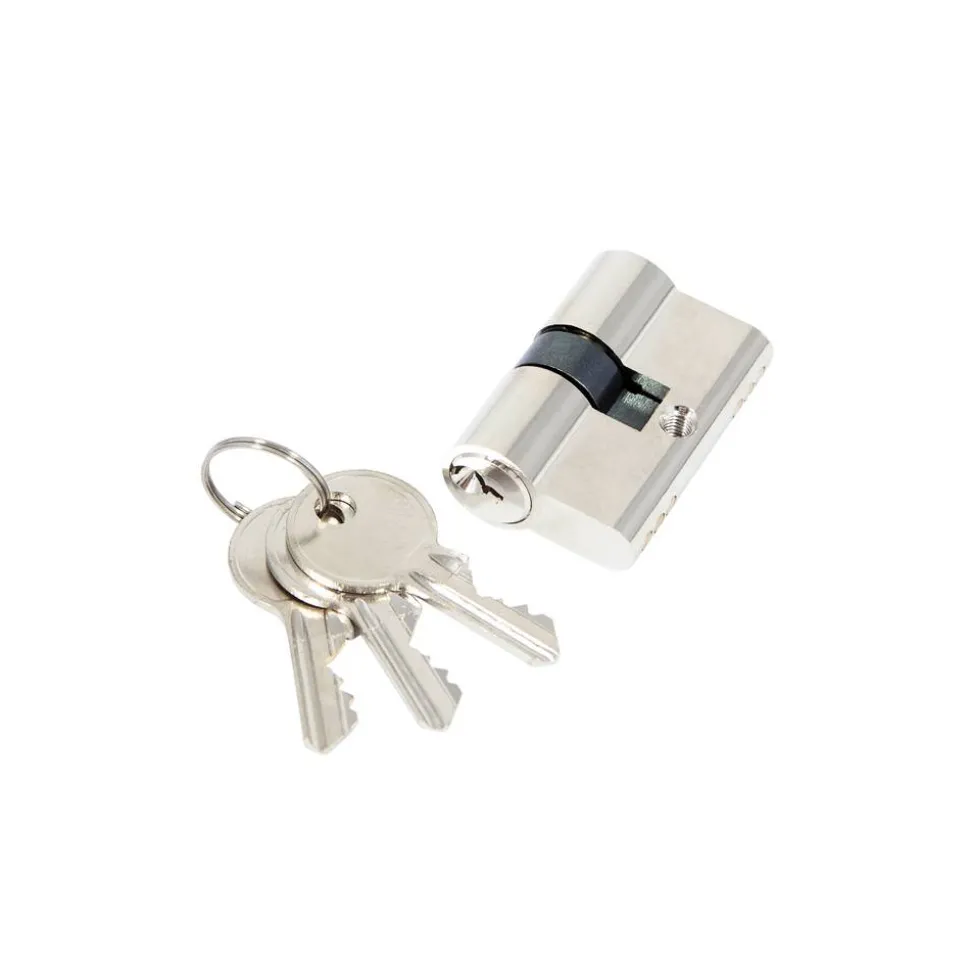 Schließzylinder Edelstahl mit Schlüsseln verzinkt